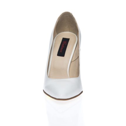 Pantofi stileto din piele naturala - ALB SIDEF-113 BS