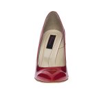 Pantofi stileto din piele naturala - ROSU LAC-113 RL