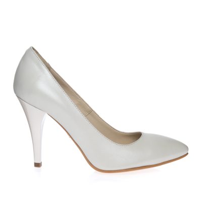 Pantofi stileto din piele naturala - ALB SIDEF - 2691 AS