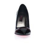 Pantofi stileto din piele naturala - NEGRU LAC - 2692 NL