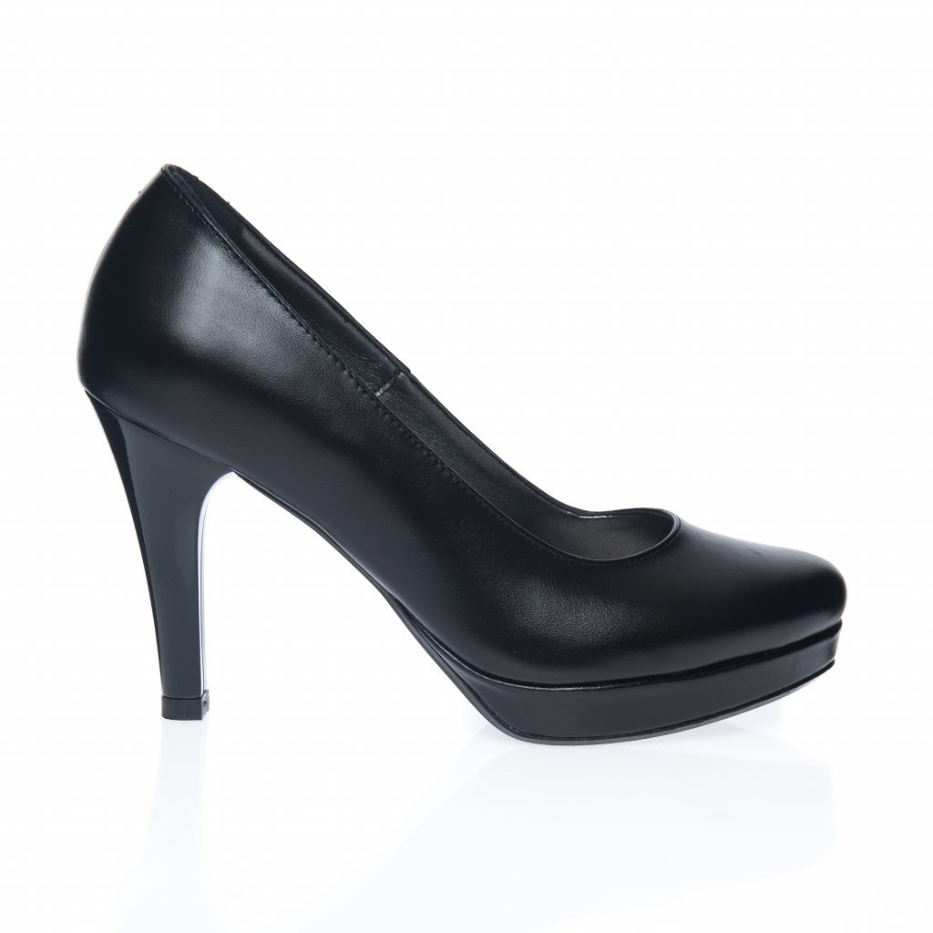 Pantofi din piele naturala - NEGRU BOX - R3 N