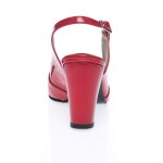 Sandale Dama din Piele Naturala - ROSU LAC - 024 RL
