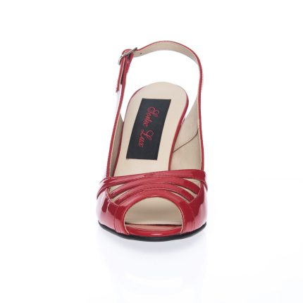 Sandale Dama din Piele Naturala - ROSU LAC - 024 RL