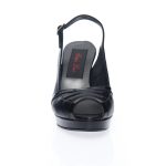 Sandale Dama din Piele Naturala - NEGRU BOX + LAC - 025 NB