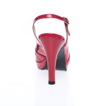 Sandale Dama din Piele Naturala - ROSU LAC - 025 RL