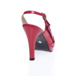 Sandale Dama din Piele Naturala - ROSU LAC - 025 RL