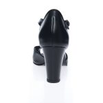 Sandale Dama din Piele Naturala - NEGRU BOX - D8 NB