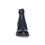 Ghete Dama din Piele Naturala - Negru Box + Croco - 80 NBC