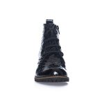 Ghete Dama din Piele Naturala - Negru Croco - BC16 NC