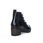 Ghete Dama din Piele Naturala - Negru Croco - BC16 NC