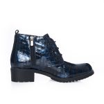 Ghete Dama din Piele Naturala - Blu Croco - BC16 BC