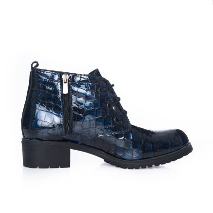 Ghete Dama din Piele Naturala - Blu Croco - BC16 BC