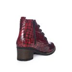 Gheata Dama din Piele Naturala - Rosu Croco - BC16 RC