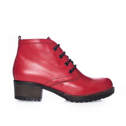 Gheata Dama din Piele Naturala - Rosu Box - BC16 RB
