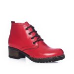 Gheata Dama din Piele Naturala - Rosu Box - BC16 RB