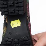 Gheata Dama din Piele Naturala - Piele cu Flori - BC16 PF