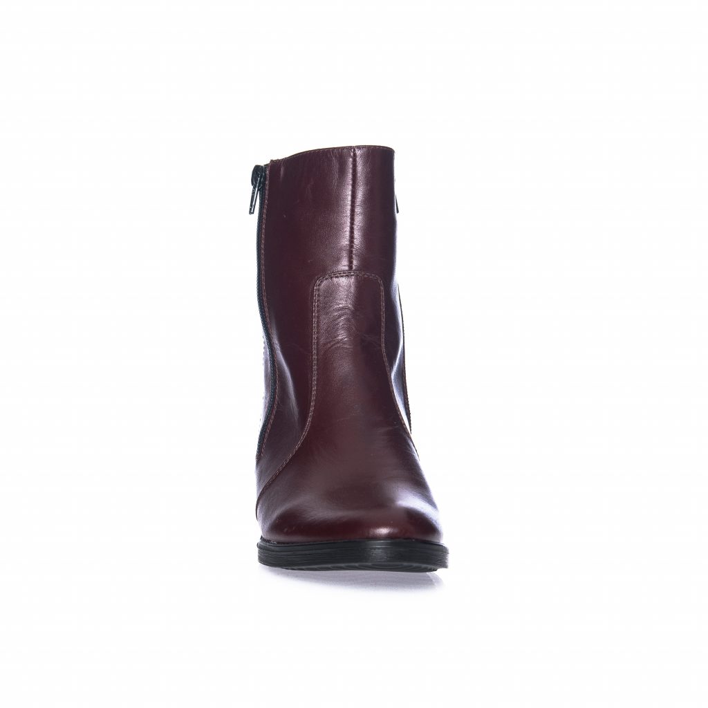 Gheata Dama din Piele Naturala - Bordo Box - GX19 BB
