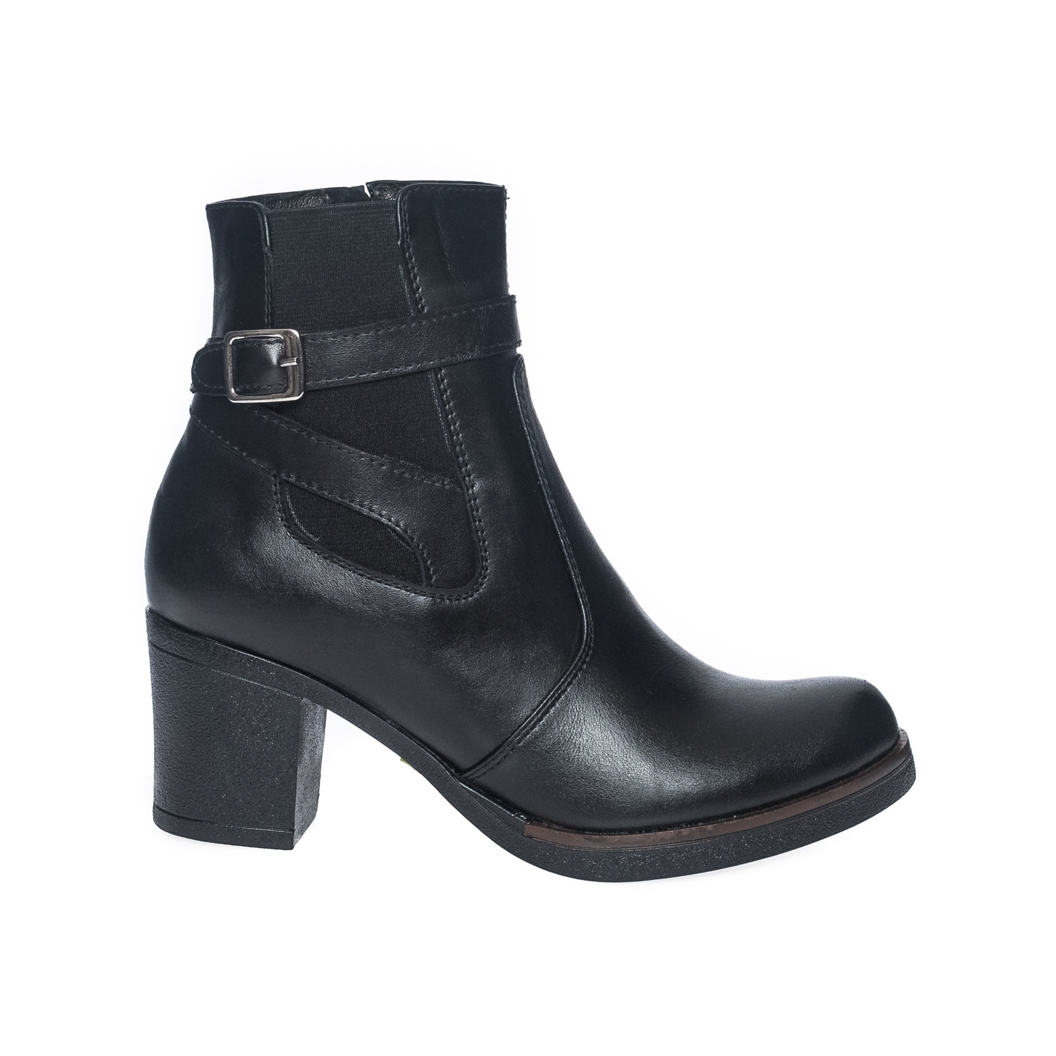 Gheata Dama din Piele Naturala - Negru - GX18 N Gheata Dama din Piele Naturala - Negru - GX18 N