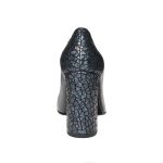 Pantofi dama din piele naturala - Negru cu imprimeu - 2692 NI