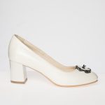 Pantofi dama din piele naturala - Bej - R6 B