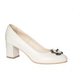 Pantofi dama din piele naturala - Bej - R6 B