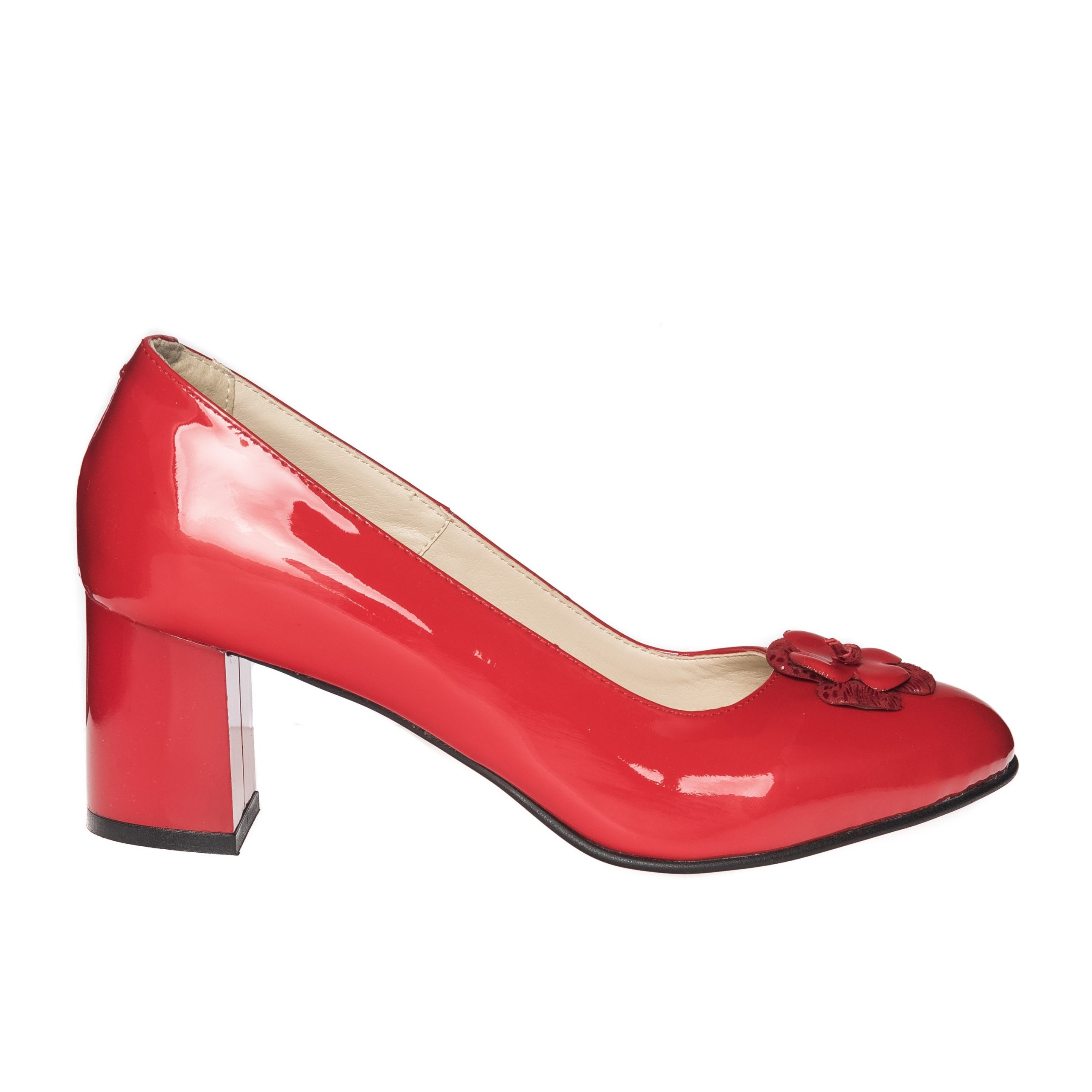 Pantofi dama din piele naturala - Rosu Lac - R6 RL Pantofi dama din piele naturala - Rosu Lac - R6 RL