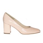 Pantofi dama din piele naturala - Lac Nude - R7 LN