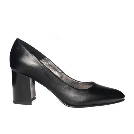 Pantofi dama din piele naturala - Negru - R7 N
