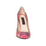 Pantofi dama din piele naturala - Rosu Mozaic - R12 RM
