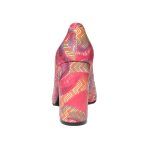 Pantofi dama din piele naturala - Rosu Mozaic - R12 RM