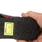 Pantofi dama din piele naturala - Negru imprimeu Flori - G10 NIF