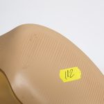 Pantofi dama din piele naturala - Galben cu toc multicolor- 112 GM