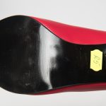 Pantofi dama din piele naturala - Rosu cu buline - R5 RB