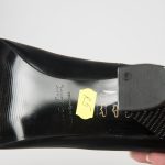 Pantofi dama din piele naturala - Negru cu buline - R5 NB