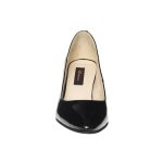 Pantofi dama din piele naturala - Negru Lac - R7 NL