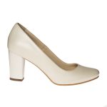 Pantofi dama din piele naturala - Bej Sidef - R4 BS