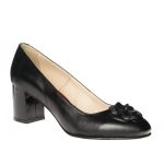 Pantofi dama din piele naturala - Negru - R6 N
