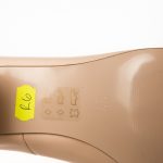 Pantofi dama din piele naturala - Lac Nude - R6 LN