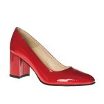 Pantofi dama din piele naturala - Rosu Lac - R7 RL