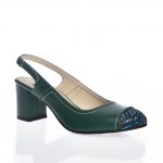 Sandale dama din piele naturala - Verde Box - 28 VB