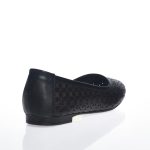 Balerini dama din piele naturala - Negru - BL 4 N
