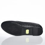 Balerini dama din piele naturala - Negru - BL 4 N