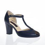 Sandale dama din piele naturala - Bleumarin Box - D8 BB