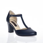 Sandale dama din piele naturala - Bleumarin Box - D9 BB