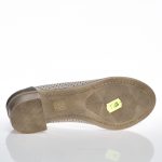 Pantofi dama din piele naturala - Bej cu Gri - T2 BG