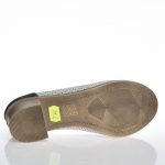 Pantofi dama din piele naturala - Alb cu Bleumarin - T2 AB