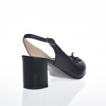 Sandale dama din piele naturala - Negru Box - V6 NB