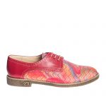 Pantofi dama din piele naturala - Rosu Multicolor - G10 RM