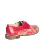 Pantofi dama din piele naturala - Rosu Multicolor - G10 RM
