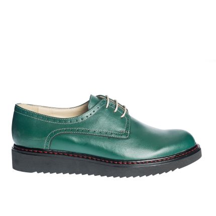 Pantofi dama din piele naturala - Verde - G33 V